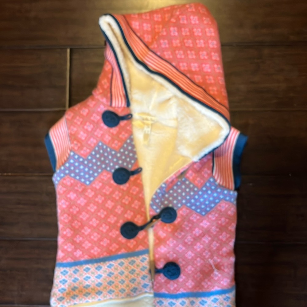 Matilda Jane hooded vest- size 6